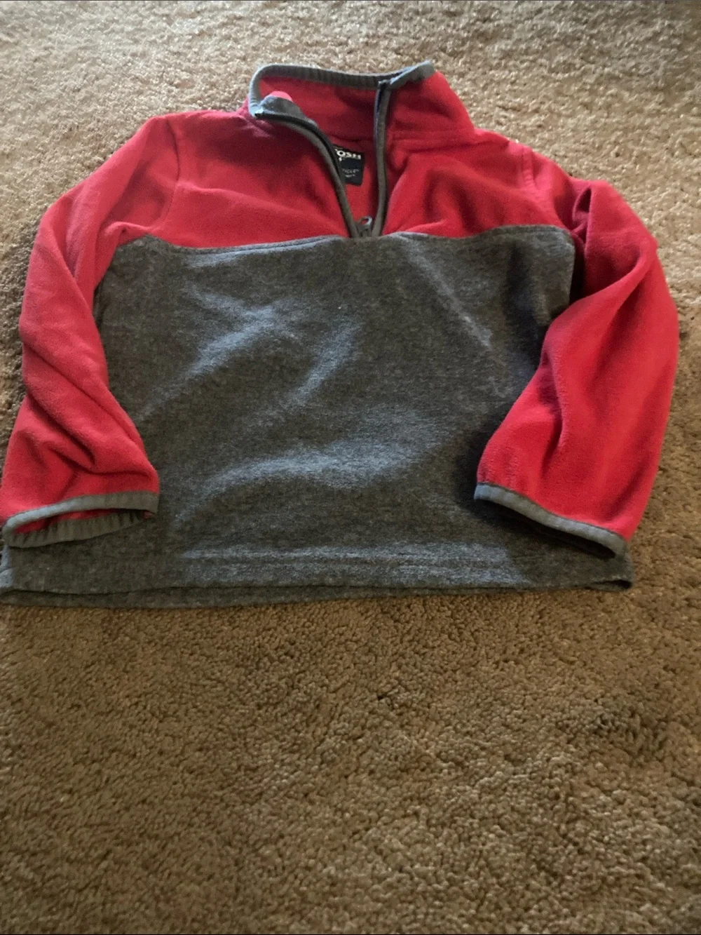 Oshkosh boys zip pullover fleece